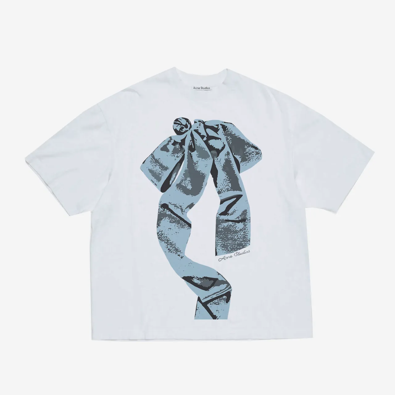 Acne Studios T G Breathable White Black Size XS S M L (18)